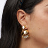 Lele Sadoughi EARRINGS GOLD PIROUETTE SPIRAL EARRINGS