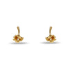 Lele Sadoughi EARRINGS GOLD RUFFLED LILY STUD EARRINGS