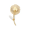 Lele Sadoughi EARRINGS GOLD THE MET X LELE RENOIR DAISY BROOCH