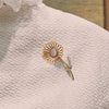 Lele Sadoughi EARRINGS GOLD THE MET X LELE RENOIR DAISY BROOCH