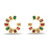 Lele Sadoughi EARRINGS HARLEQUIN RAINBOW SPIRAL GEM EARRINGS