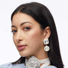 Lele Sadoughi EARRINGS IVORY GEM DROP EARRINGS