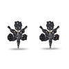 Lele Sadoughi EARRINGS JET SPARKLE SMALL PAPER LILY EARRINGS