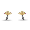 Lele Sadoughi EARRINGS JEWELED MEADOW MUSHROOM BUTTON EARRINGS