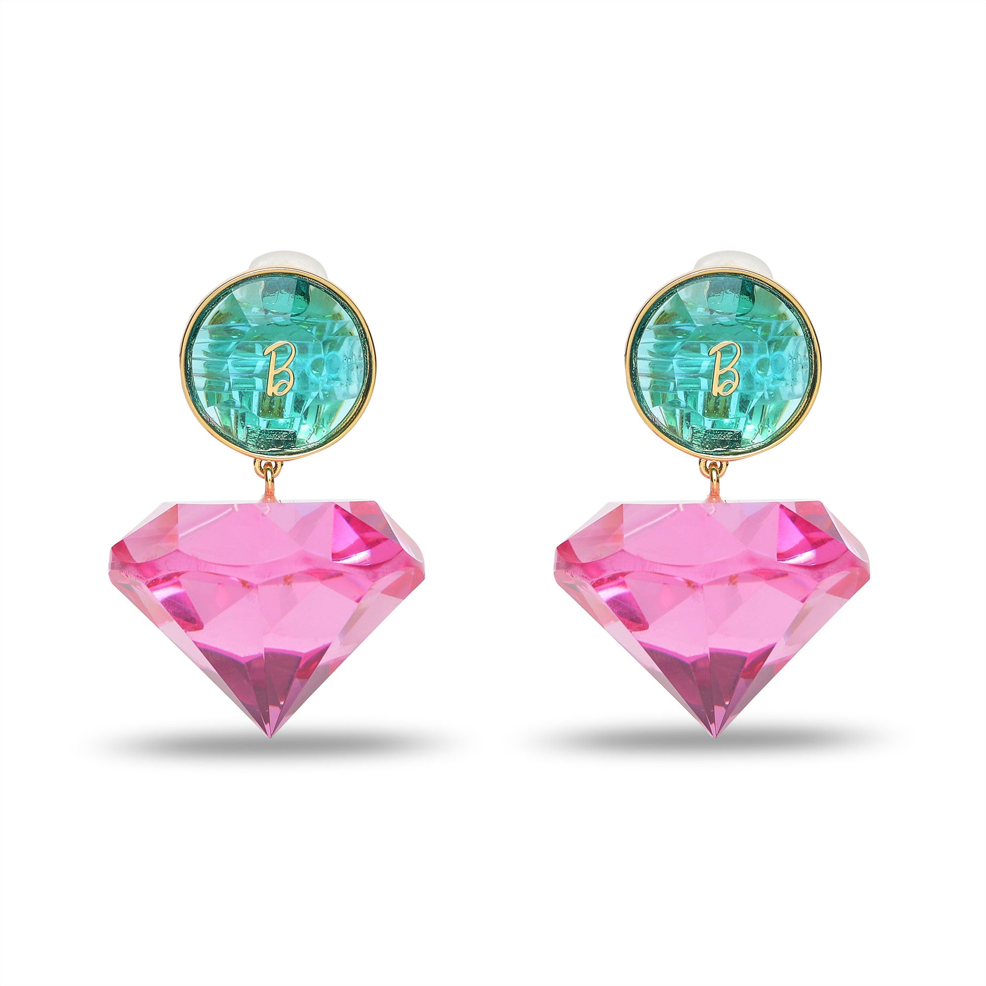 Lele Sadoughi EARRINGS LELE SADOUGHI X BARBIE™ BUBBLEGUM CONFETTI CRYSTAL DROP EARRING