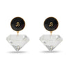 Lele Sadoughi EARRINGS LELE SADOUGHI X BARBIE JET CRYSTAL DROP EARRING