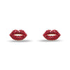 Lele Sadoughi EARRINGS LIPSTICK RED LELE SADOUGHI X MARILYN MONROE PAVE KISS STUD