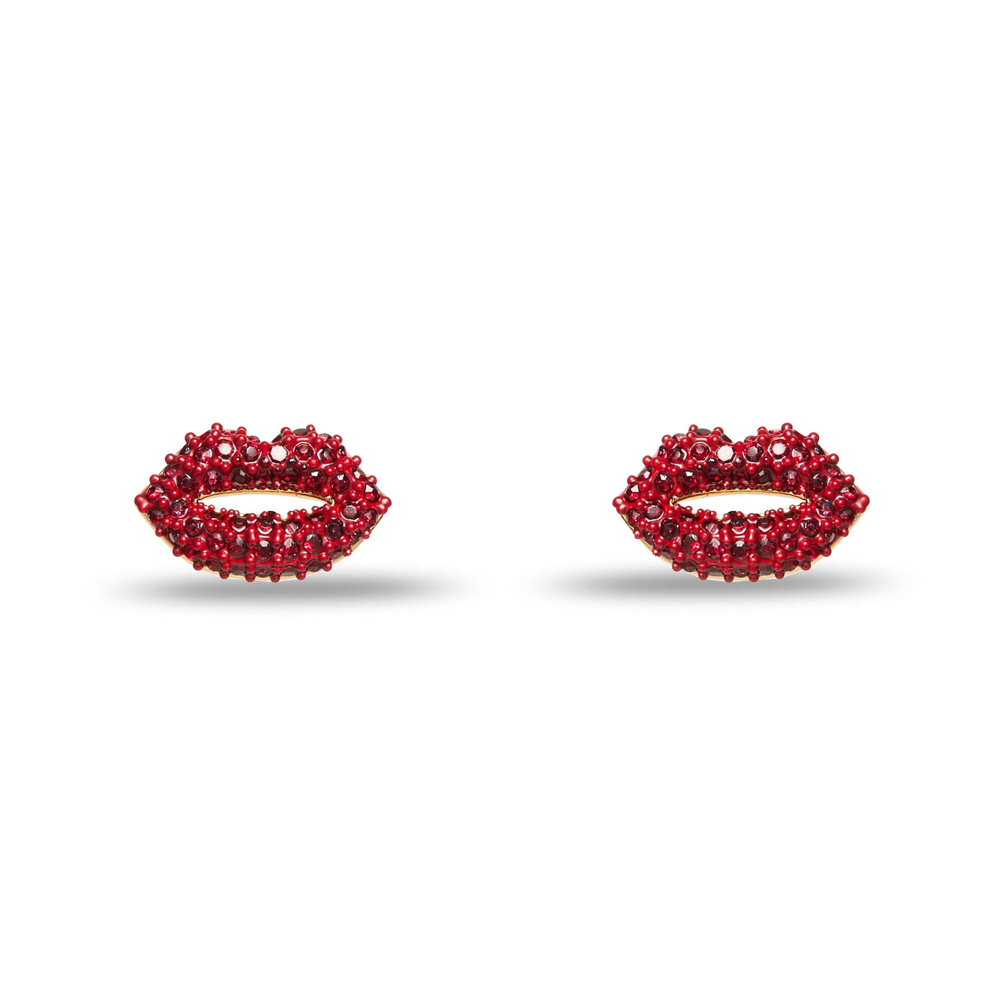 Lele Sadoughi EARRINGS LIPSTICK RED LELE SADOUGHI X MARILYN MONROE PAVE KISS STUD