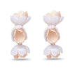 Lele Sadoughi EARRINGS MOTHER OF PEARL ROSE PETAL TRIPLE DROP CLIP-ON
EARRINGS