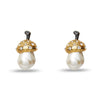 Lele Sadoughi EARRINGS PEARL ACORN BUTTON EARRINGS