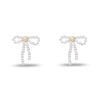 Lele Sadoughi EARRINGS PEARL BOW STUD EARRINGS