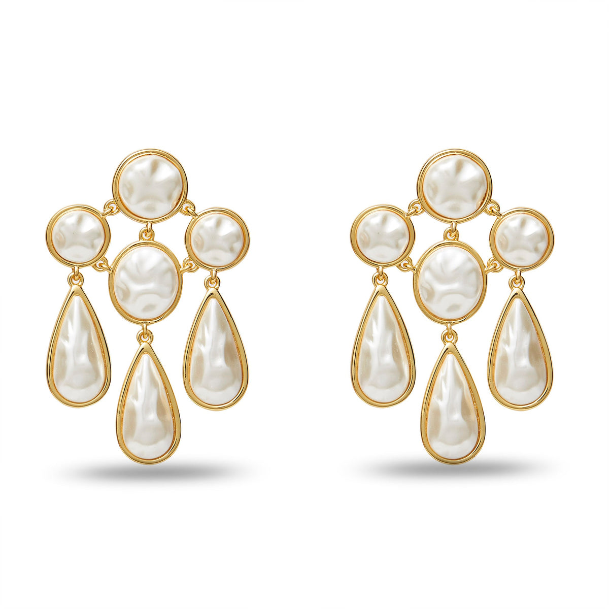 Lele Sadoughi EARRINGS PEARL REFLECTION CHANDELIER EARRINGS