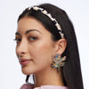 Lele Sadoughi EARRINGS RAINBOW CONFETTI EMBELLISHED SMALL PAPER LILY EARRING