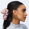 Lele Sadoughi EARRINGS SCALLOP RUFFLE EDGED HOOP EARRINGS