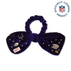 Lele Sadoughi HAIR BALTIMORE RAVENS LELE X NFL PURPLE BOW SCRUNCHIE