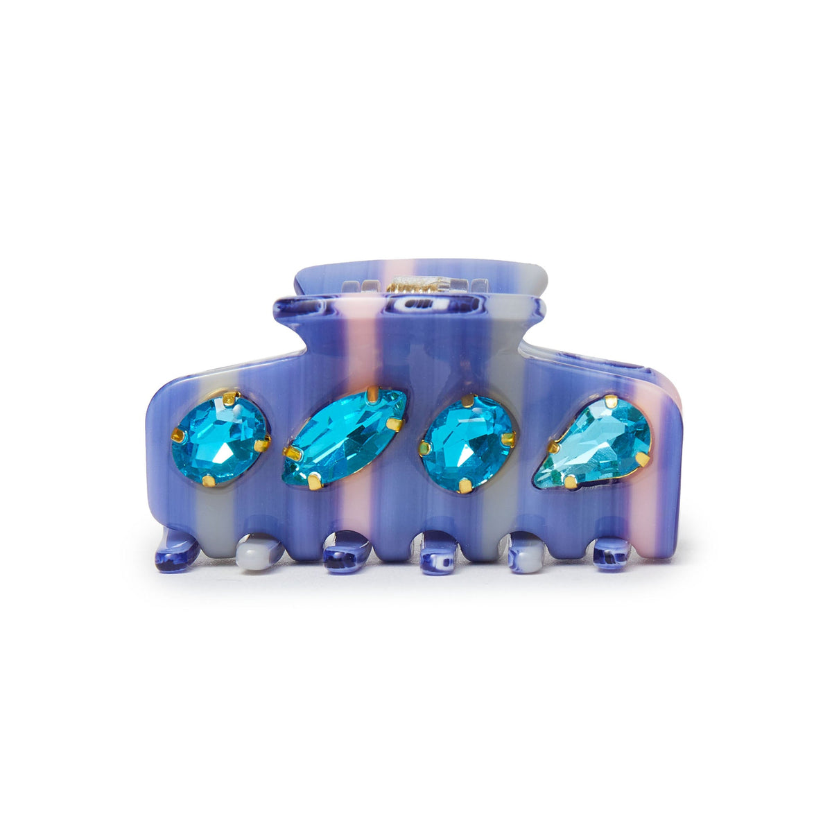 Lele Sadoughi Hair Clips AZURE MINI CRYSTAL CLAW CLIP