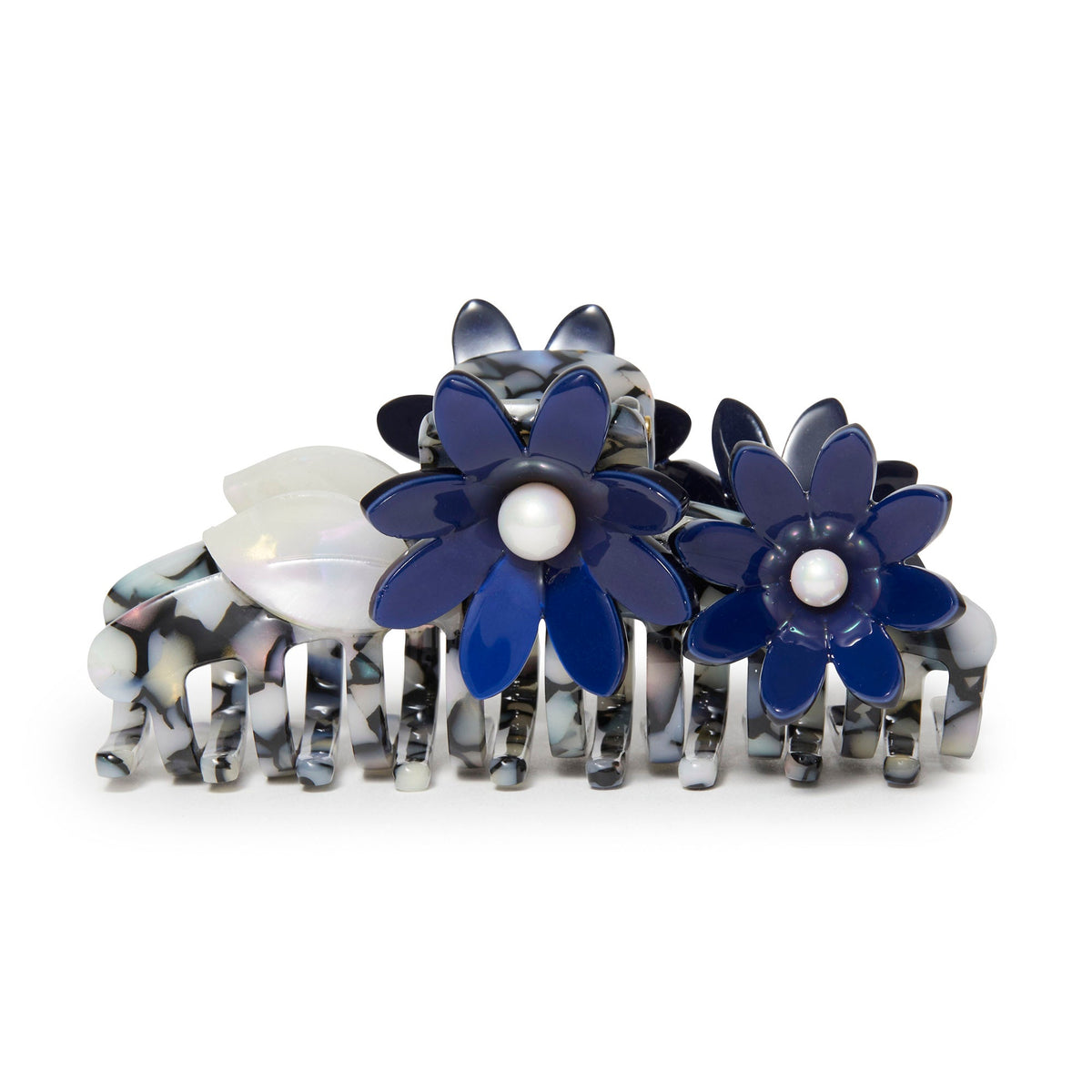 Lele Sadoughi Hair Clips CELESTIAL JET PETUNIA CLAW CLIP