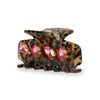 Lele Sadoughi Hair Clips CHEETAH MINI CRYSTAL CLAW CLIP