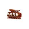 Lele Sadoughi Hair Clips RUST MINI CRYSTAL CLAW CLIP