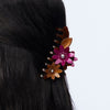 Lele Sadoughi Hair Clips RUST PETUNIA CLAW CLIP