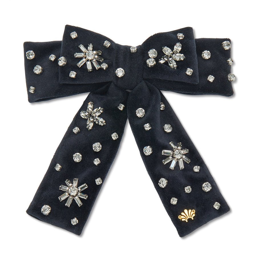 Swarovski Crystal and Pearl Bow Barrette