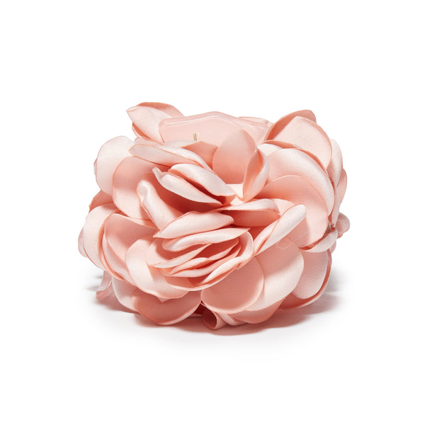 DUSTY ROSE PEONY FLOWER CLAW CLIP - Lele Sadoughi