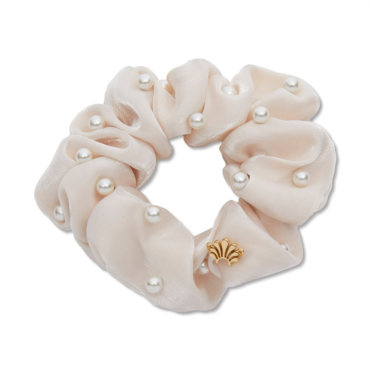 Lele Sadoughi HAIR PEARL EMBELLISHED SCRUNCHIE