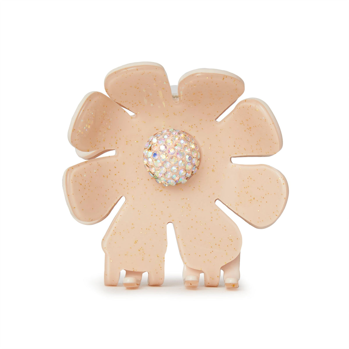 Lele Sadoughi HAIR PETAL PINK SUNFLOWER CLAW CLIP