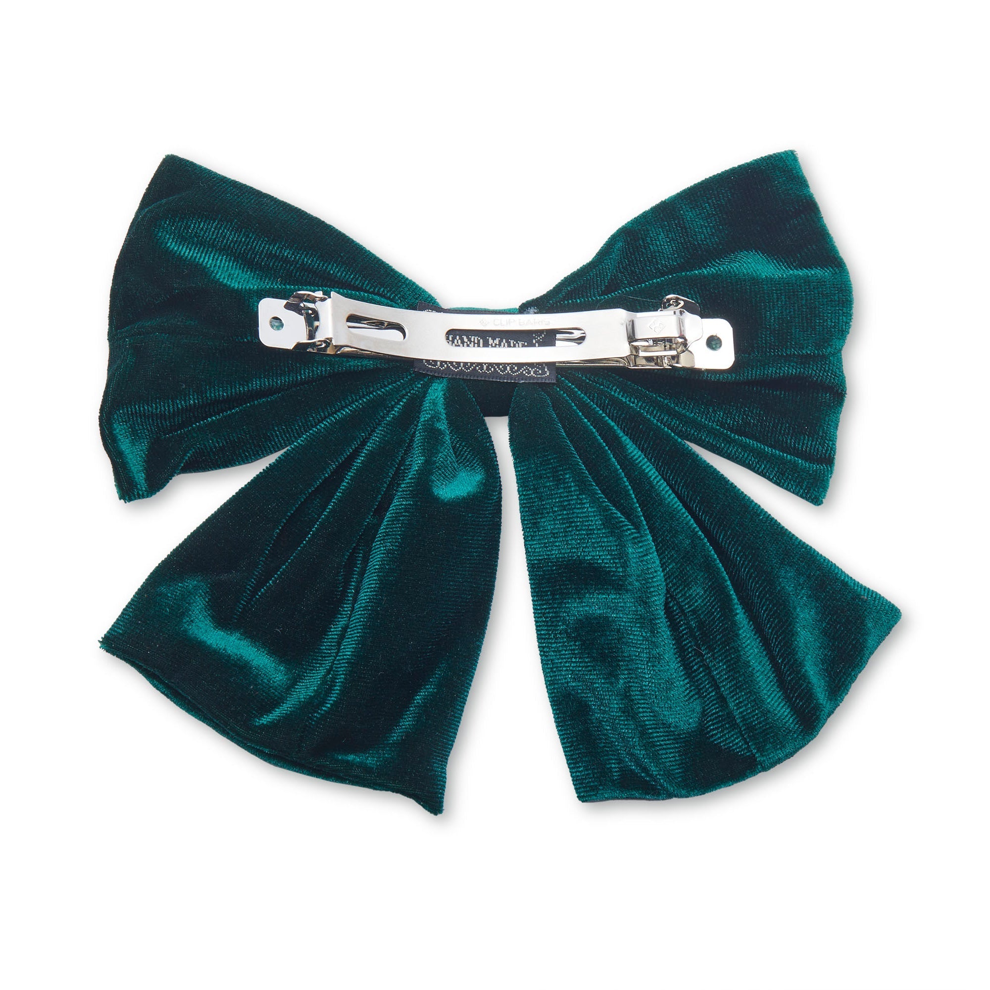 Velvet & Silk Satin Bow Tie - Emerald - Velvet & Silk Satin Bow