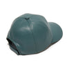 Lele Sadoughi HATS CHARCOAL FAUX LEATHER BASEBALL CAP