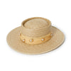 Lele Sadoughi HATS NATURAL MICHELLE DÉCO SWIRL STRAW HAT