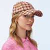 Lele Sadoughi HATS ONE SIZE HICKORY CHECK BOUCLE CHECK BASEBALL CAP