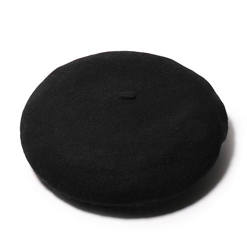 Lele Sadoughi HATS ONE SIZE JET WOOL FELT BERET