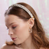 Lele Sadoughi HEADBANDS APRIL DIAMOND GIGI JEWELED BIRTHSTONE HEADBAND