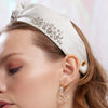 Lele Sadoughi HEADBANDS APRIL DIAMOND MARLENE JEWELED BIRTHSTONE HEADBAND