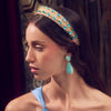 Lele Sadoughi HEADBANDS AQUA CRYSTAL BESSETTE HEADBAND