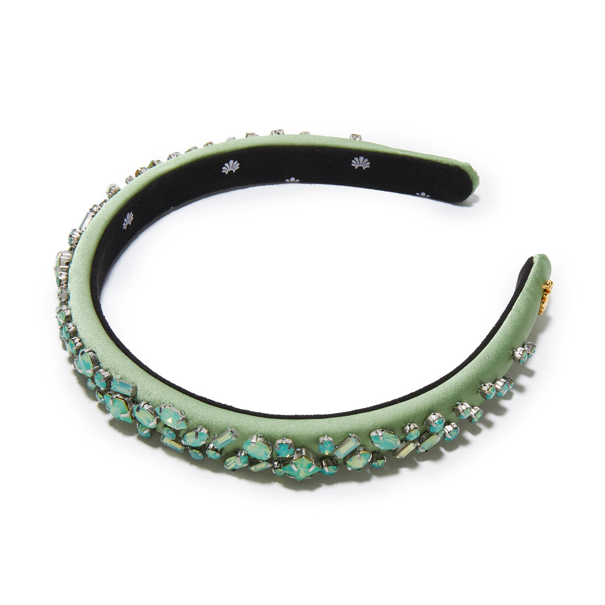 Lele Sadoughi HEADBANDS AUGUST PERIDOT GIGI JEWELED BIRTHSTONE HEADBAND