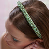 Lele Sadoughi HEADBANDS AUGUST PERIDOT GIGI JEWELED BIRTHSTONE HEADBAND