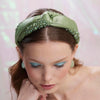 Lele Sadoughi HEADBANDS AUGUST PERIDOT MARLENE JEWELED BIRTHSTONE HEADBAND