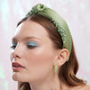 Lele Sadoughi HEADBANDS AUGUST PERIDOT MARLENE JEWELED BIRTHSTONE HEADBAND