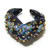 Lele Sadoughi HEADBANDS BLUE MULTI JEWELED GRETA HEADBAND