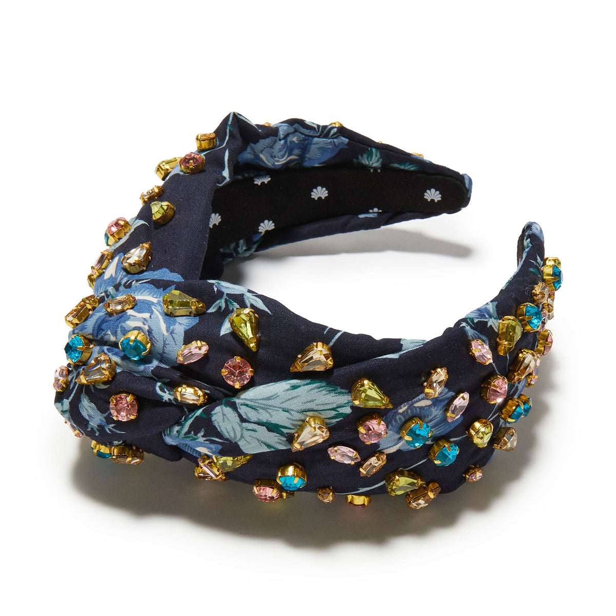 Lele Sadoughi HEADBANDS BLUE MULTI JEWELED GRETA HEADBAND