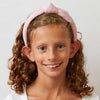 Lele Sadoughi HEADBANDS BLUSH KIDS VELVET KNOTTED HEADBAND