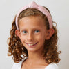 Lele Sadoughi HEADBANDS BLUSH KIDS VELVET KNOTTED HEADBAND