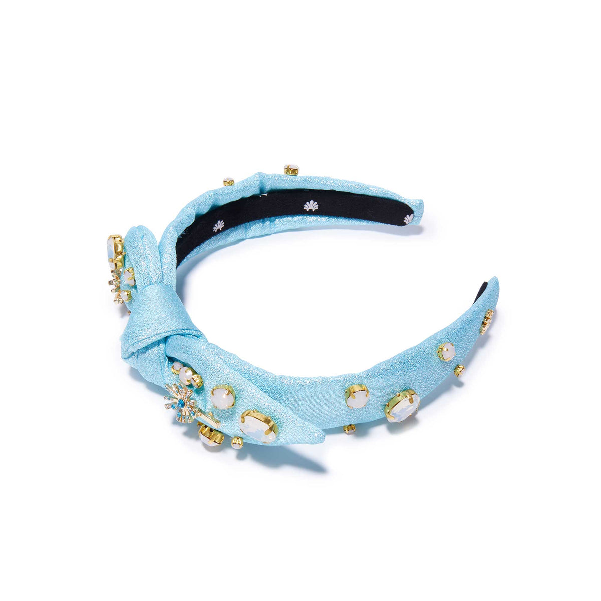 Lele Sadoughi HEADBANDS BUBBLE BLUE LELE X WICKED KIDS KNOTTED CRYSTAL WAND HEADBAND