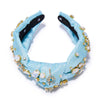 Lele Sadoughi HEADBANDS BUBBLE BLUE LELE X WICKED KNOTTED CRYSTAL WAND HEADBAND