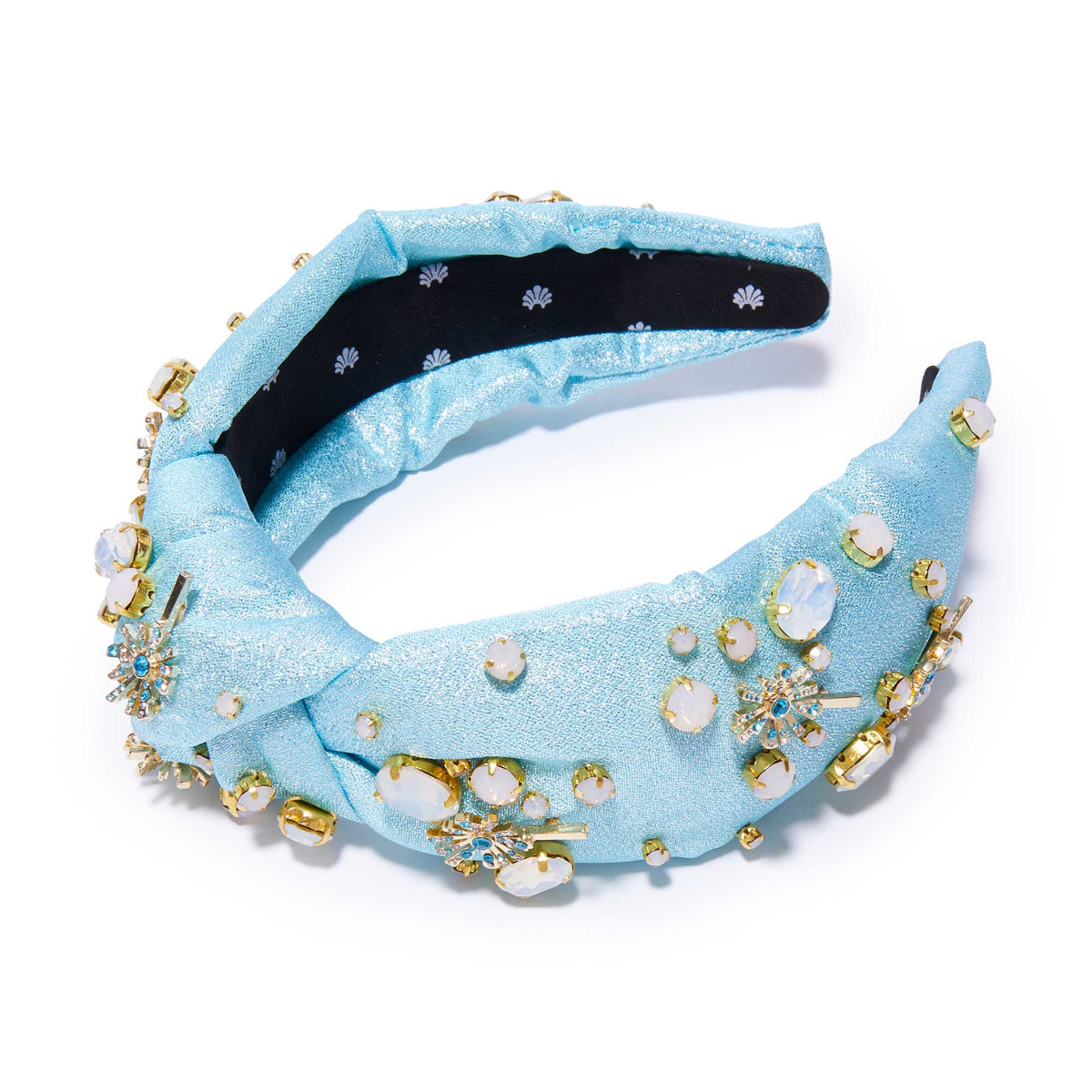 Lele Sadoughi HEADBANDS BUBBLE BLUE LELE X WICKED KNOTTED CRYSTAL WAND HEADBAND