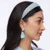 Lele Sadoughi HEADBANDS CAPRI BLUE BESSETTE RAFFIA HEADBAND