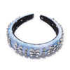 Lele Sadoughi HEADBANDS CAPRI BLUE CRYSTAL BROCADE ALICE HEADBAND