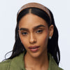 Lele Sadoughi HEADBANDS CEDAR BROWN FAUX CROC CHER HEADBAND